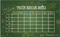 Thời khoá biểu tuần 4 tháng 11 năm 2022